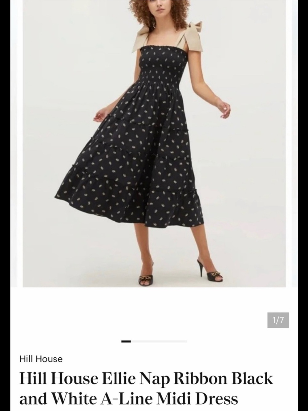 Hill House Navy Ellie Ribbon Nap Dress NWOT Size L